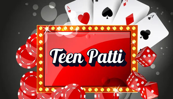 An engaging visual of Teen Patti cards, chips, and dice, illustrating the thrilling game setup and capturing the essence of how to play Teen Patti.