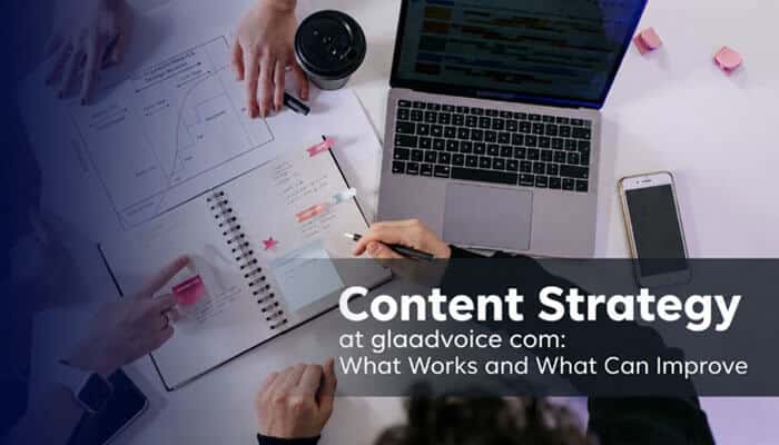 Content Strategy at glaadvoice com: What Works and What Can Improve - Live CasinoMagic glaadvoice com content strategy planning session showing SEO performance analysis, editorial workflow, audience engagement research, keyword mapping, and digital publishing optimization on a collaborative workspace