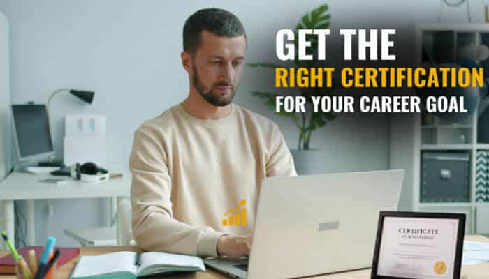 Get the Right Certification for Your Career Goal - Live Casino Magic - Live CasinoMagic drovenio it career tips usa highlighting IT certification strategy, showing a professional working on a laptop with a certificate, focusing on skill validation, career growth, and high-paying tech roles in the USA