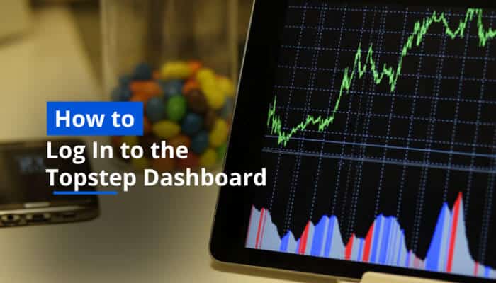 How to Log In to the Topstep Dashboard - Live Casino Magic - Live CasinoMagic Topstep Dashboard login guide showing a trader accessing the platform to monitor futures trading charts, account progress, performance data, and funded trading account management tools.
