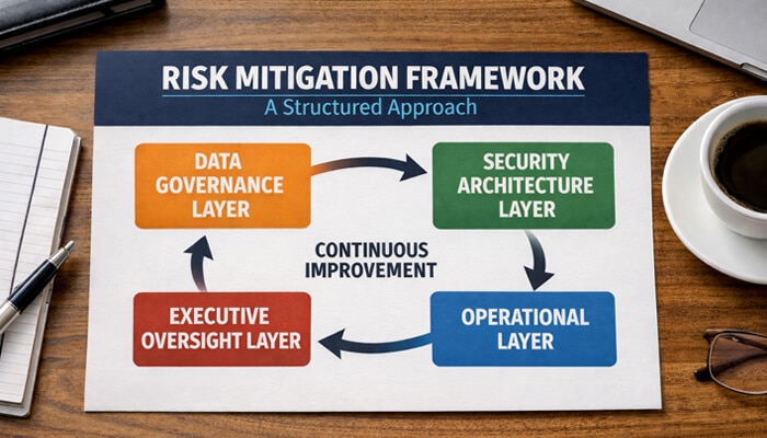 Risk Mitigation Framework A Structured Approach - Live Casino Magic - Live CasinoMagic Risk mitigation framework with data governance, security architecture, operational and executive oversight layers related to thejavasea.me leaks aio-416