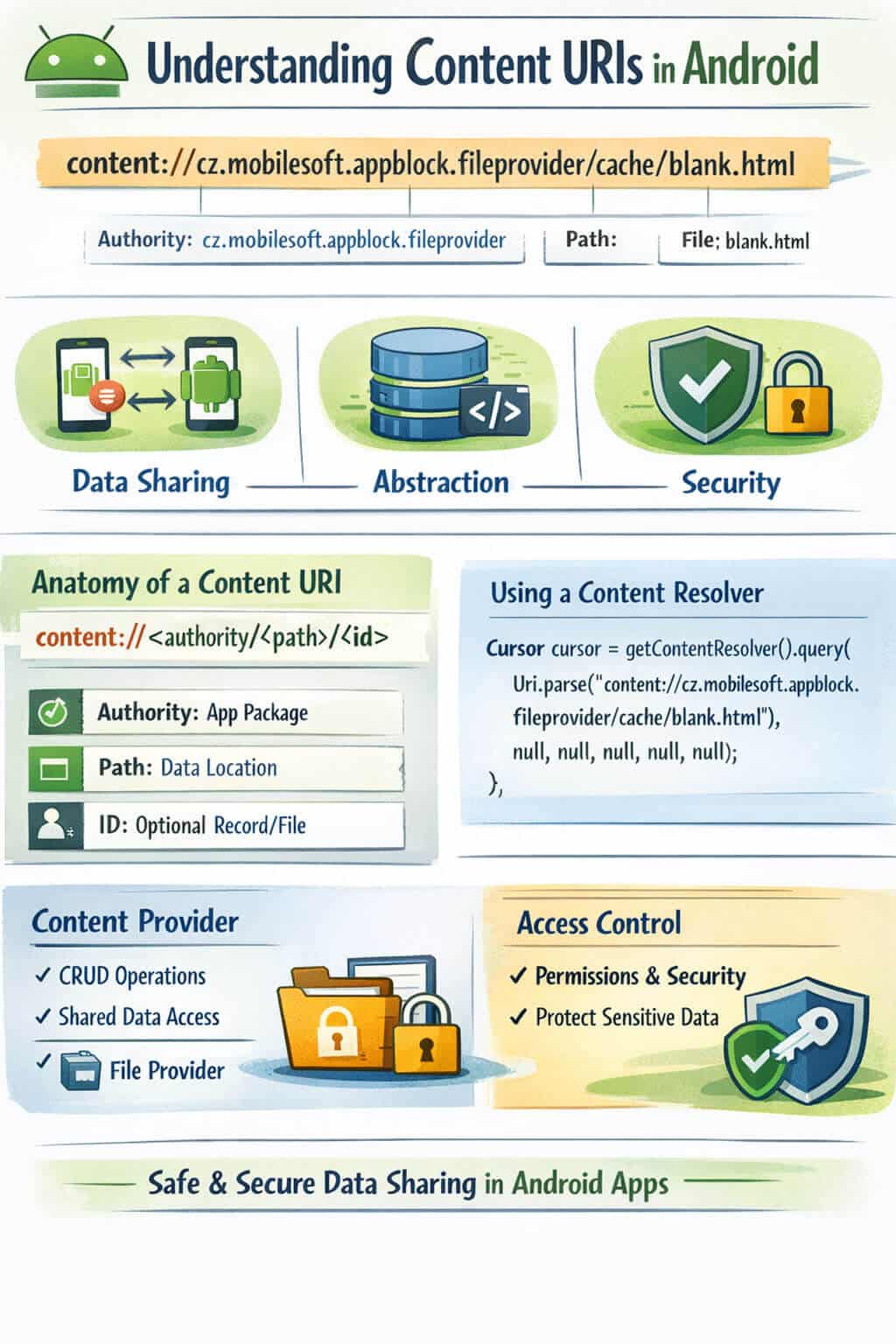 Understanding Content Providers - Live Casino Magic - Live CasinoMagic Explanation of content URIs in Android, covering data sharing, abstraction, and security. It includes the anatomy of a content URI, using a content resolver, content provider functions, and access control with permissions for secure data sharing