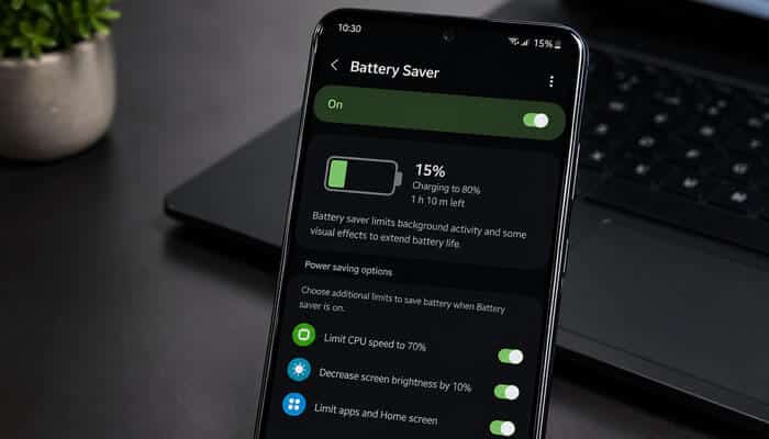 Battery Saver Mode - Live Casino Magic - Live CasinoMagic Battery Saver Mode activated on a mobile device, limiting CPU speed, decreasing screen brightness, and restricting background apps to extend battery life. While Update Munjoff1445 Mods, enabling Battery Saver can help optimize device performance and prevent unnecessary resource drain during the update process.