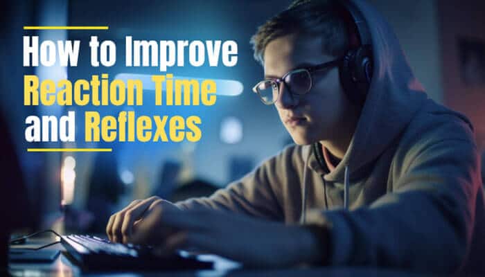 How to Improve Reaction Time and Reflexes - Live Casino Magic - Live CasinoMagic Online Gaming Tips MGRGameBoost showing a focused gamer wearing a headset and improving reaction time, reflexes, concentration, and competitive gaming skills through effective training techniques.