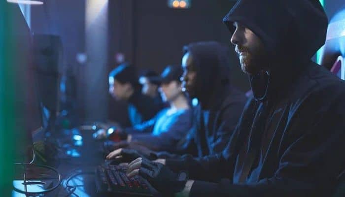 Cheating - LIve Casino Magic - Live CasinoMagic Esports TheHake competitive gaming environment showing esports players focused on online tournament gameplay, professional gaming strategies, teamwork, and fair play in a modern esports arena setup.