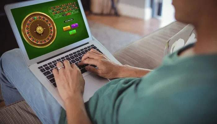 Luck Party Casino User Experience - Live Casino Magic - Live CasinoMagic Luck Party Casino user experience image showing a player enjoying casino-style online gaming on a laptop with a roulette interface, highlighting smooth gameplay, digital entertainment, and desktop accessibility features.